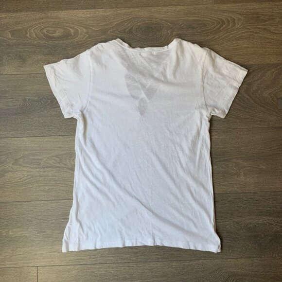 Revolve LNA T-Shirt Short Sleeve Tee Cross Strap Burnout Cotton White Size XS - Picture 9 of 10